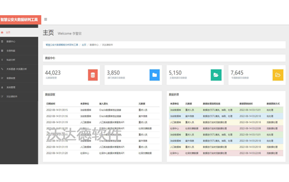 智慧公安大數據智能分析研判工具_主頁