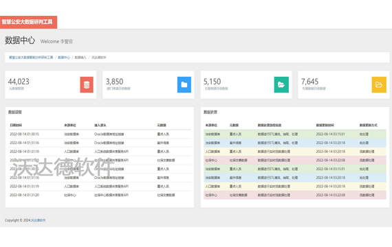 智慧公安大數據智能分析研判工具_數據中心_數據接入